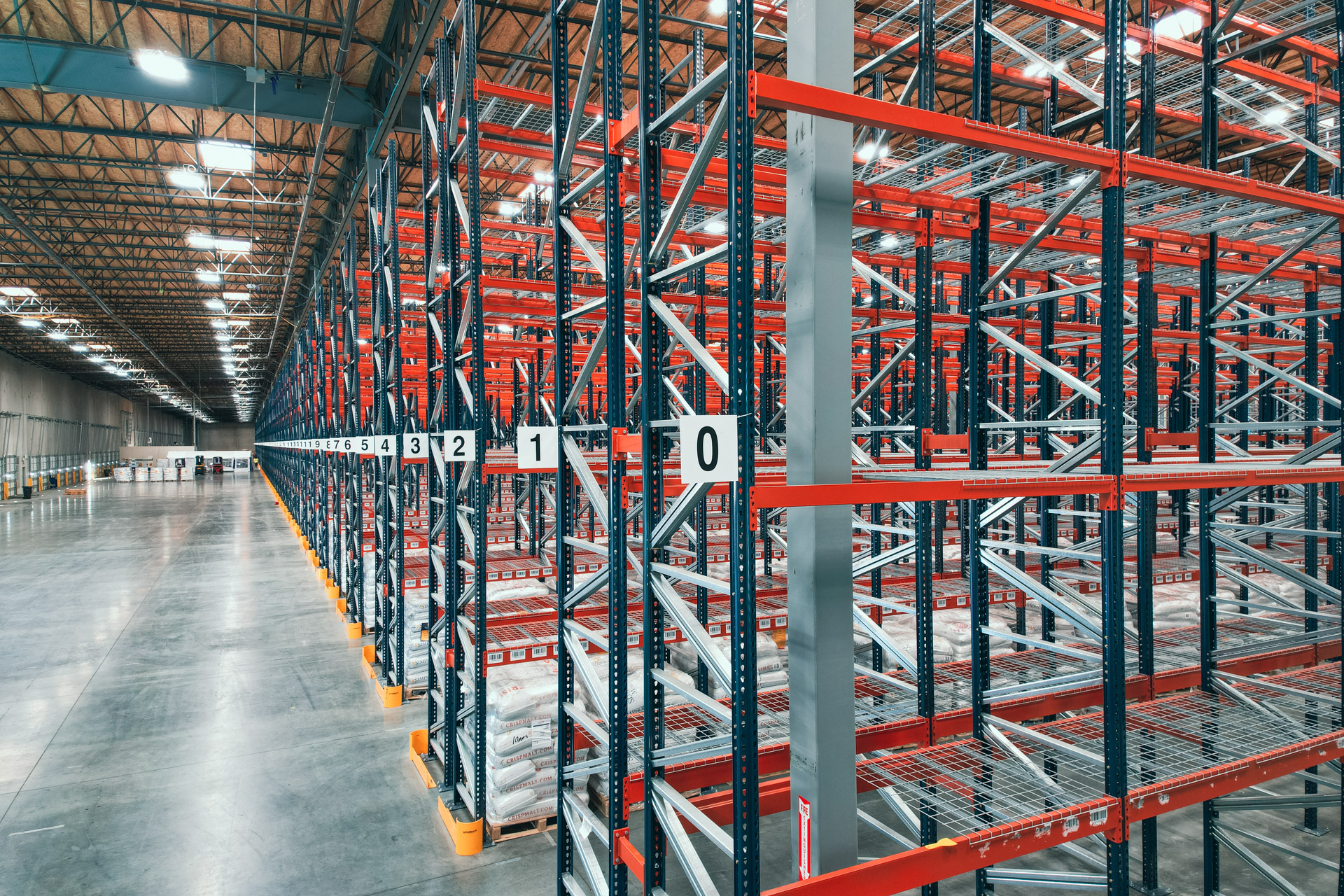 Industrial pallet racking warehouse in Aurora Colorado