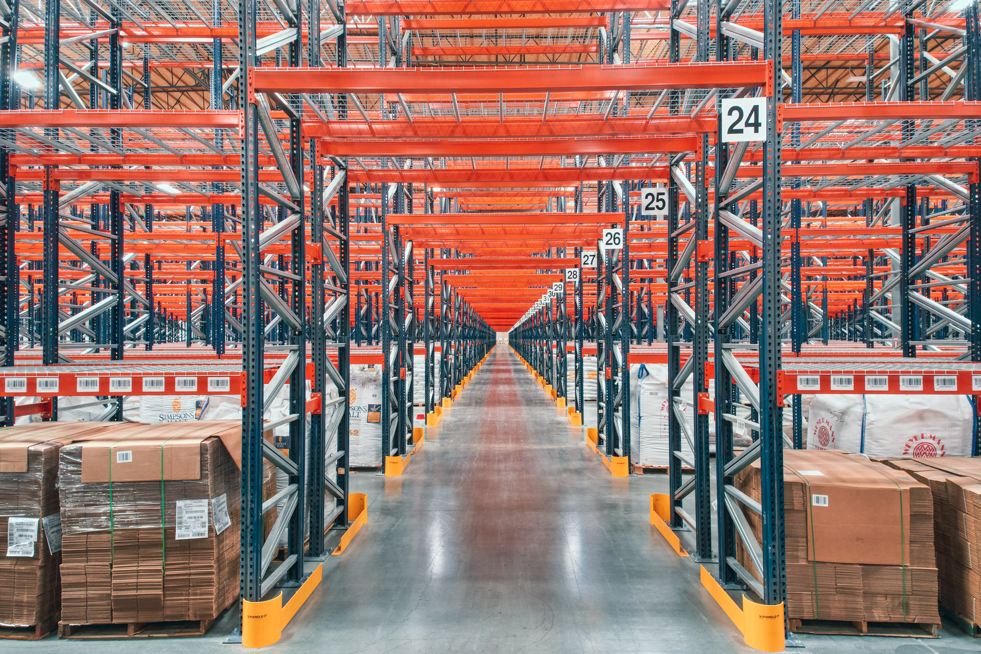 Industrial pallet racking installation in Aurora warehouse